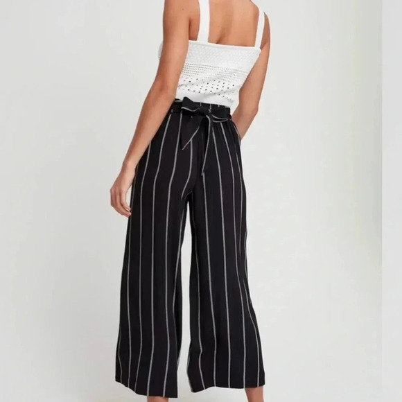 Wilfred Pants - Wilfred Free | Faun  Mutli Color Stripe Crepe Culottes Cropped pants